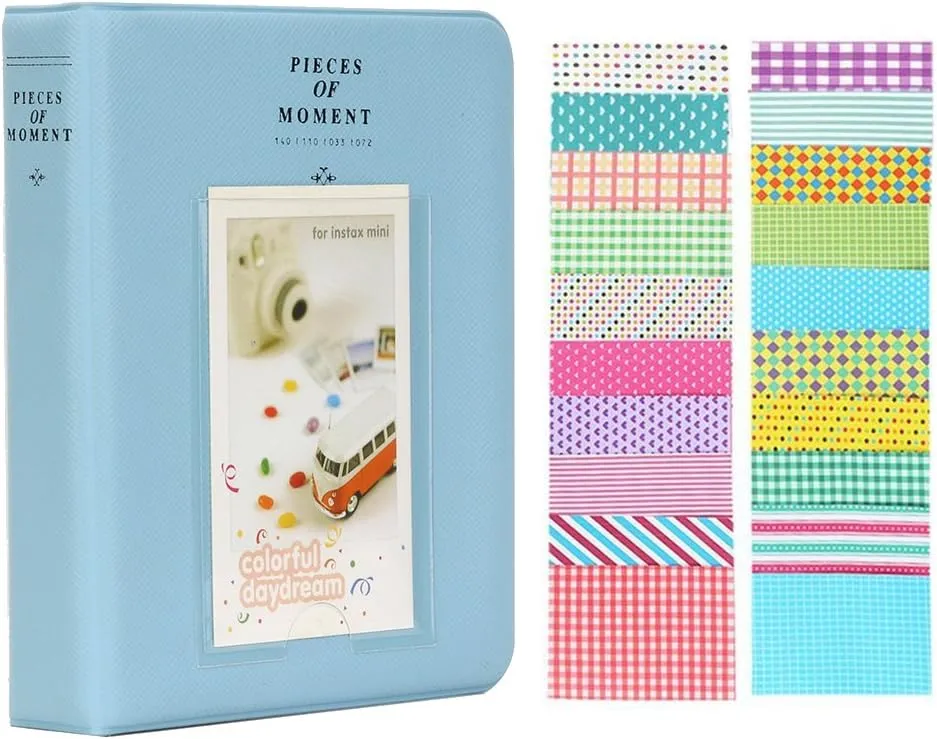 Instant Camera Accessories Compatible with Fujifilm Instax Mini 12 11 9 Instant Film Camera - Pastel Blue