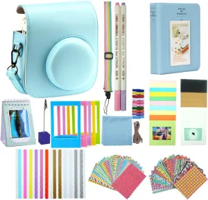 Instant Camera Accessories Compatible with Fujifilm Instax Mini 12 11 9 Instant Film Camera - Pastel Blue