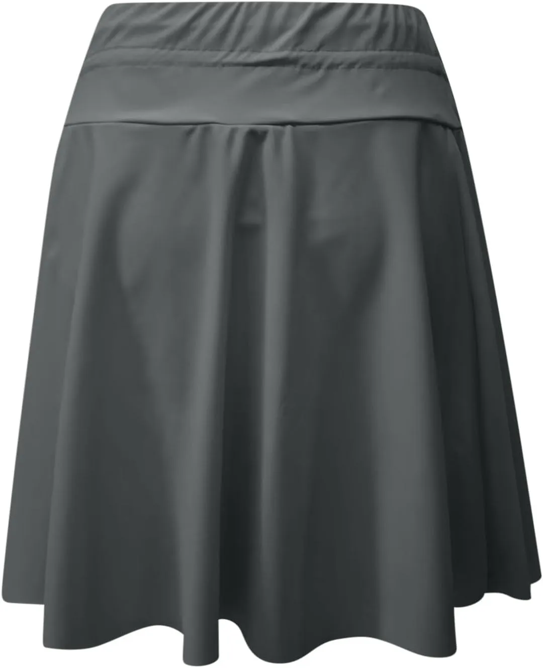 jsaierl Women Swim Skirt Bathing Suit Bottom High Waisted Swim Skort Drawstring Tummy Control Swimsuit Bottom with Zip Pocket