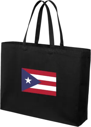 JUMBO Puerto Rico Tote Bag or Large Canvas Puerto Rico Flag Shopping Bag