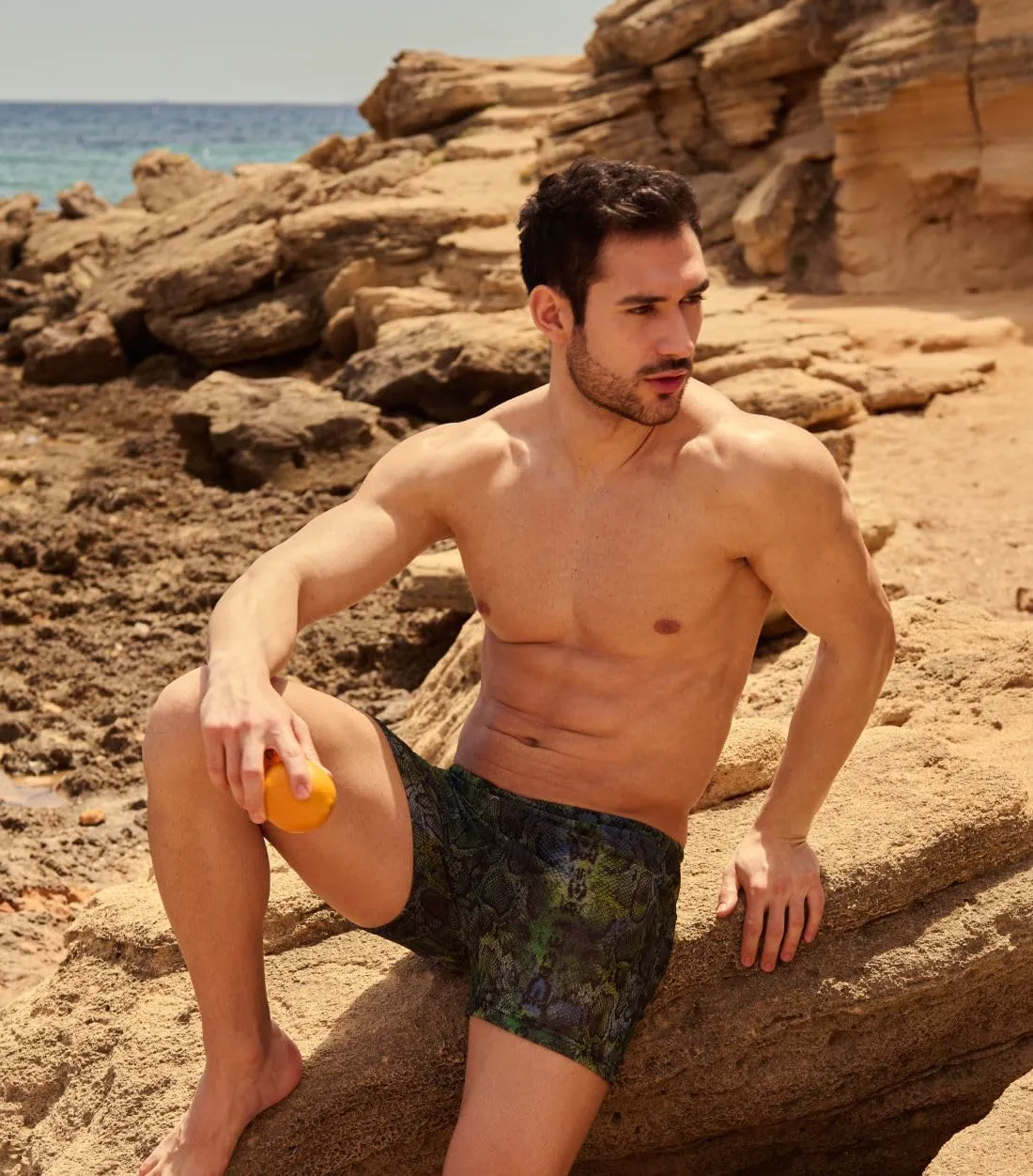 Kiniki Men's Tan Through Swim Shorts (5th Generation)