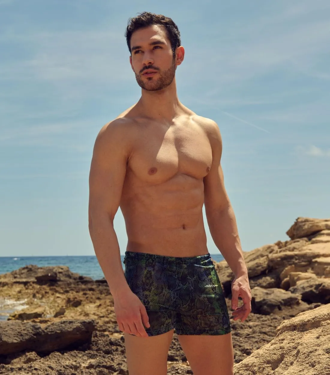 Kiniki Men's Tan Through Swim Shorts (5th Generation)