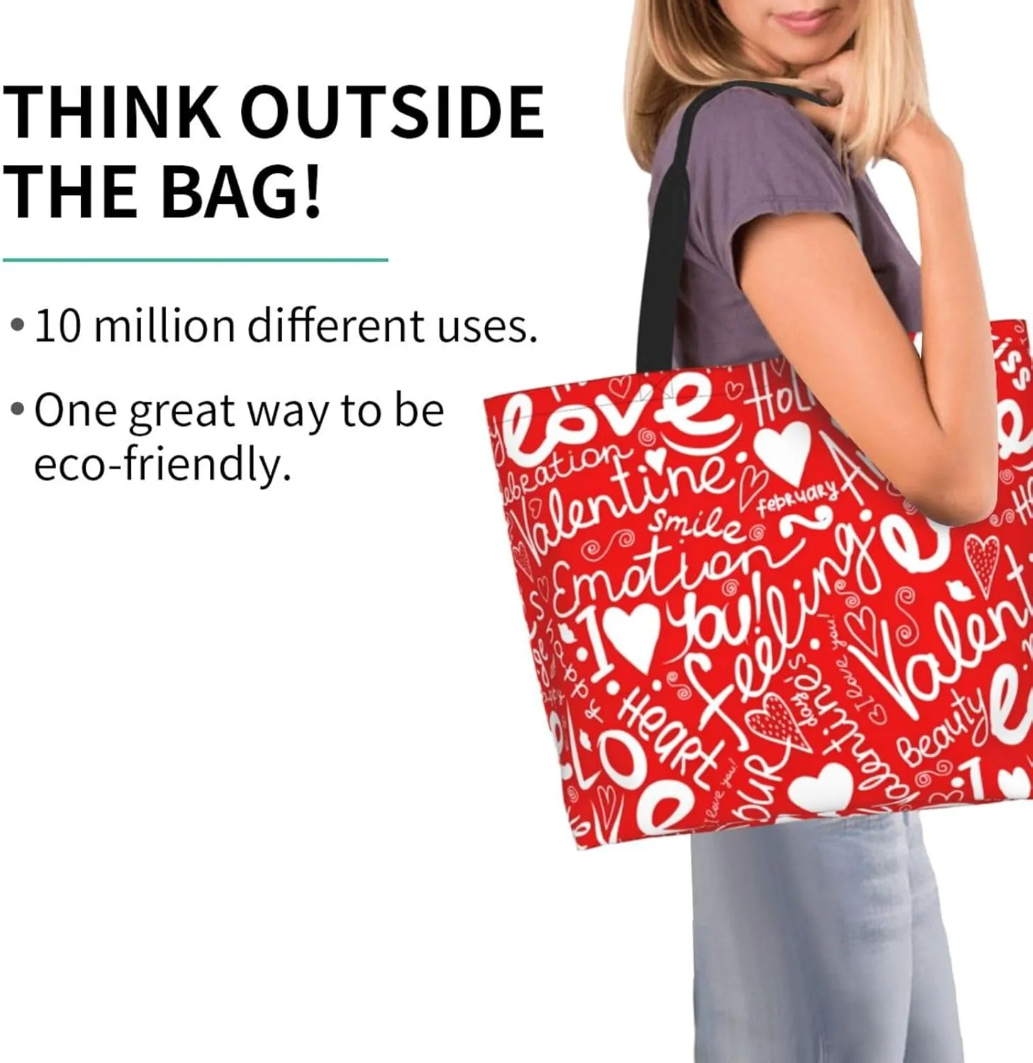 Kiss Kissing Lips Lipstick Lipgloss Women's Tote Bag Large Capacity Single Shoulder Bags Handbag for Shopping Work