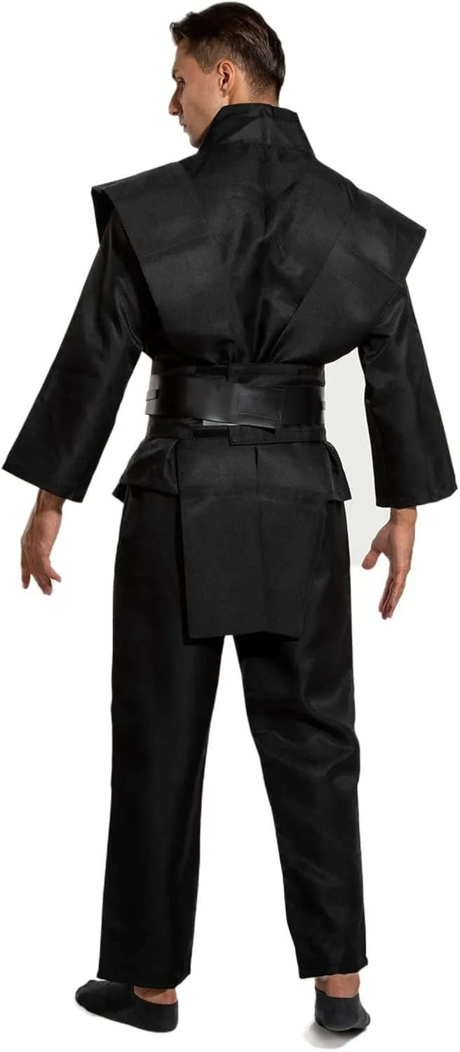 Knight Costume Master Robe Warrior Role Play Cloak Outfits Tunic Hooded Cape Halloween Accessories