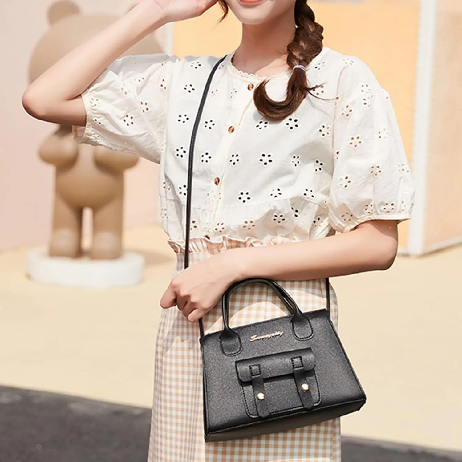 Ladies Shoulder Bags Women Messenger Bag Fashion New Pattern Solid Simple Handbag Shoulder Bag Purpose High