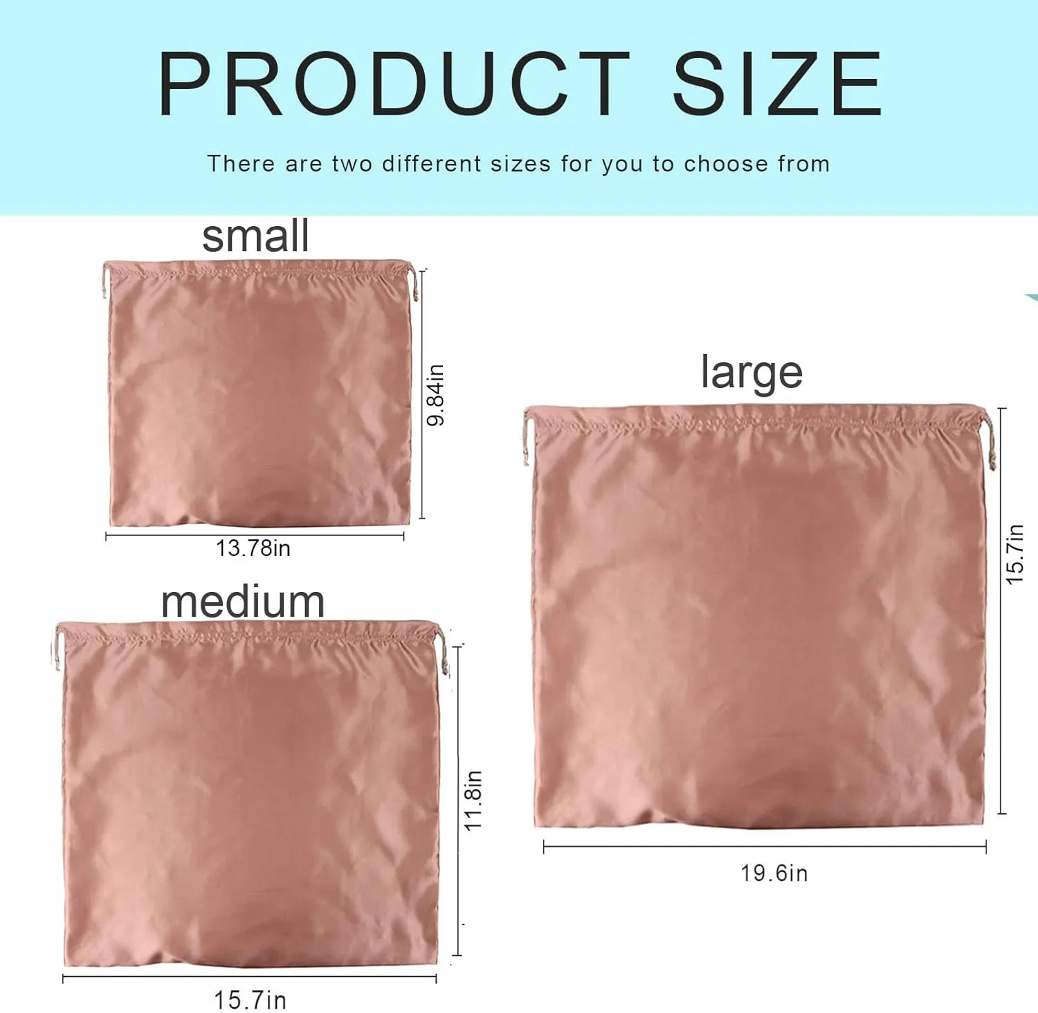 Lckaey handbags Dust Bags for Purse and shoes-travel or home storage-drawstring Purse dust bag organizer5 Pack Y1010brown-M