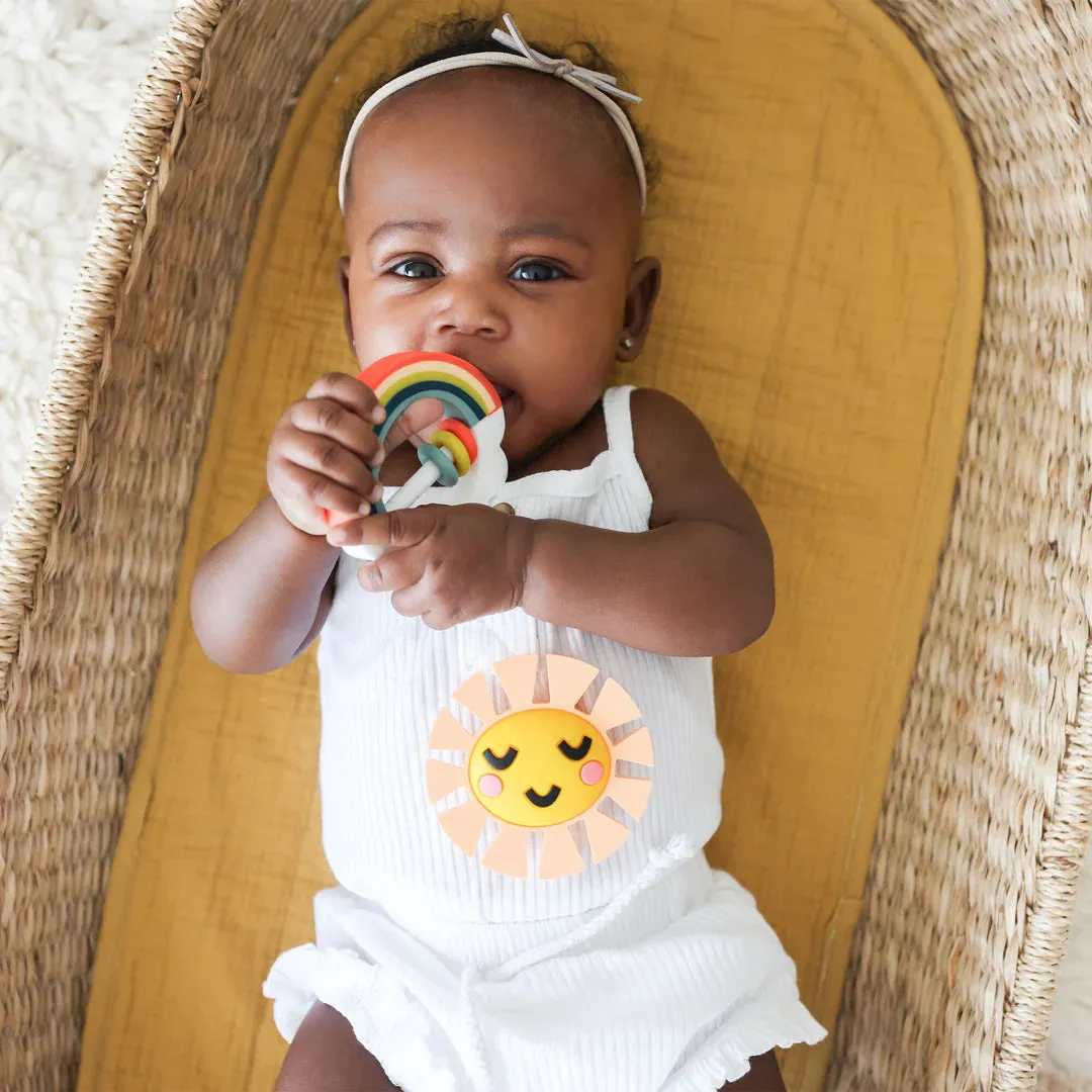 Little Rainbow and Sun Baby Teether Toy