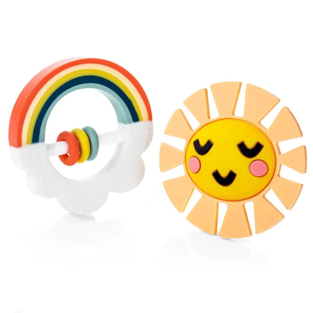 Little Rainbow and Sun Baby Teether Toy