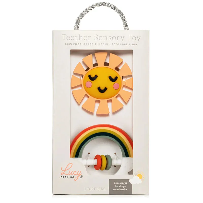 Little Rainbow and Sun Baby Teether Toy