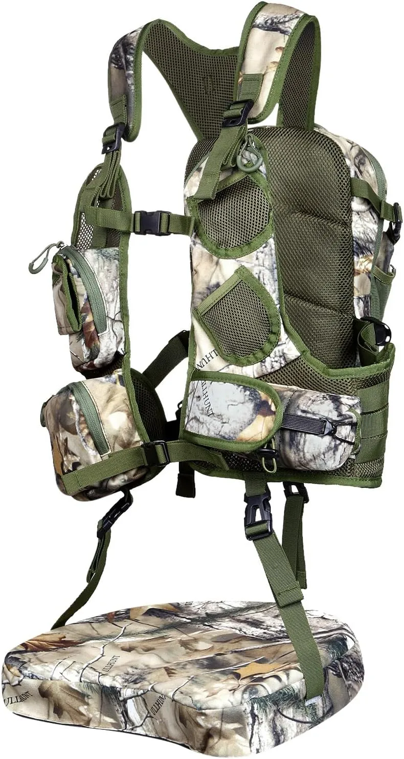 LUCKY CLOVER Turkey Vest, Comfortable Turkey Hunting Vest with Seat Cushion, Turkey Hunting Gear Accessories