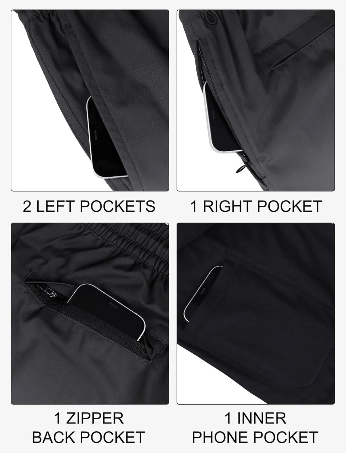 Lzzidou Men Swim Trunks with Compresssion Liner 7 Inch Inseam Board Shorts Bathing Suit with Zipper Pockets