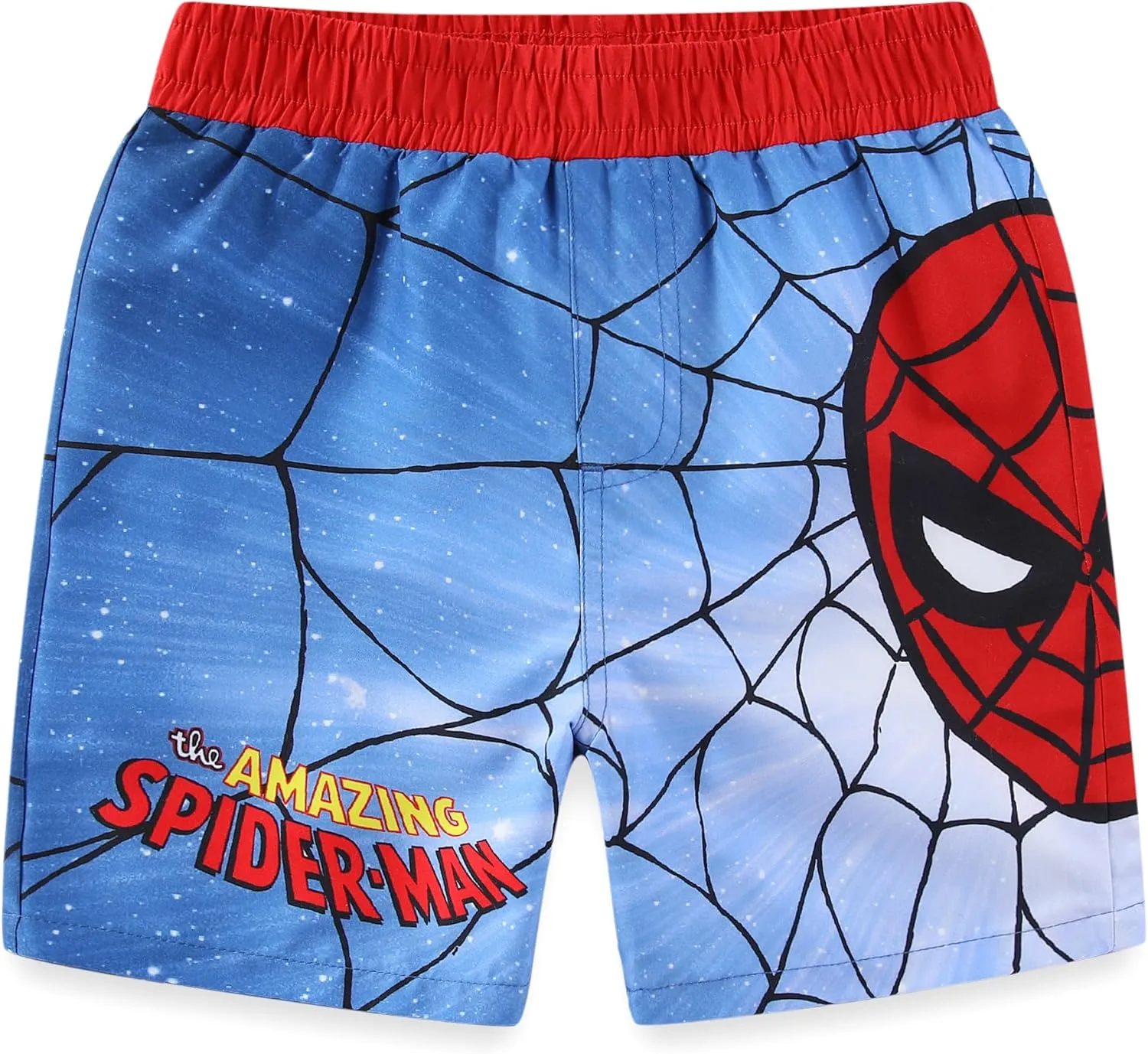 Marvel Spider-Man Boys UPF 50  Rash Guard and Swim Trunks for Toddler and Big Kids