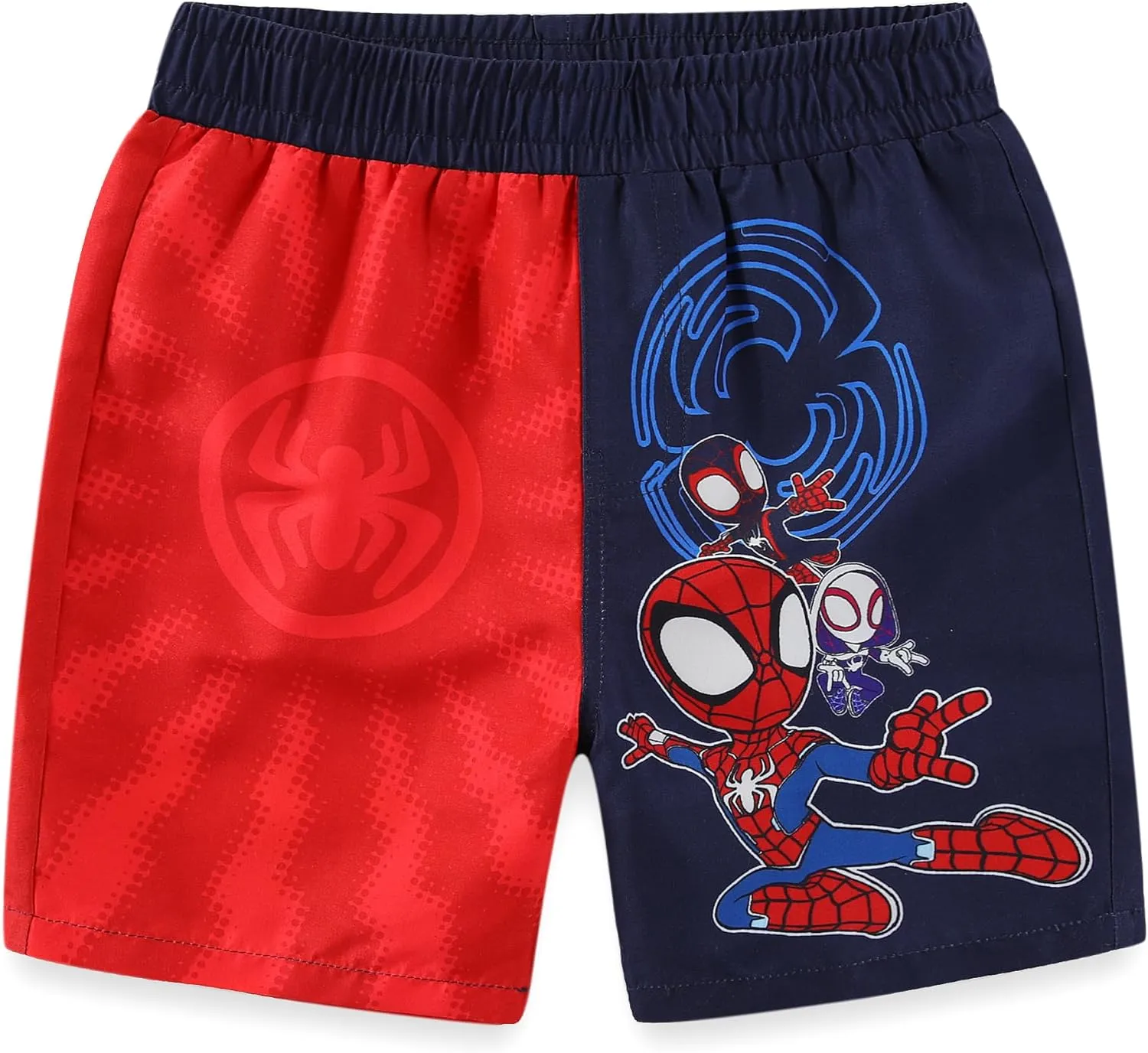 Marvel Spider-Man Boys UPF 50  Rash Guard and Swim Trunks for Toddler and Big Kids