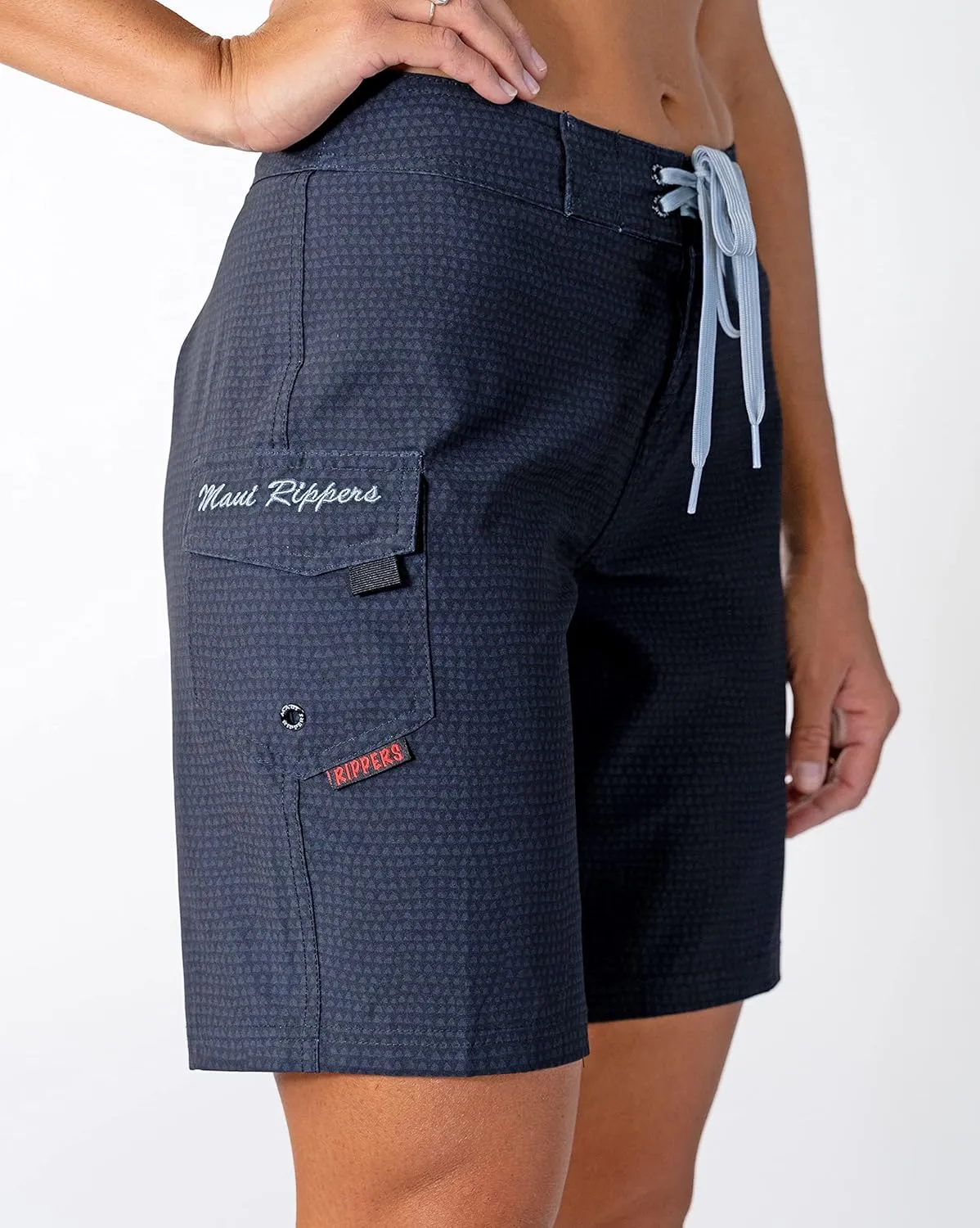 Maui Rippers Womens 9" 4-Way Stretch Swim Shorts Boardshorts