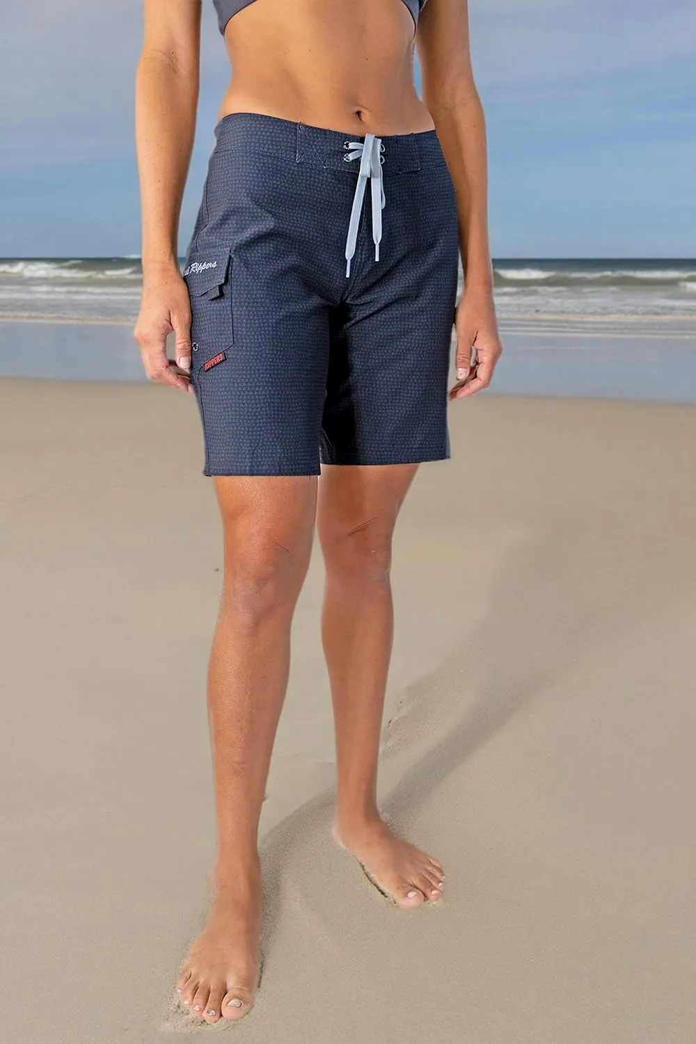 Maui Rippers Womens 9" 4-Way Stretch Swim Shorts Boardshorts