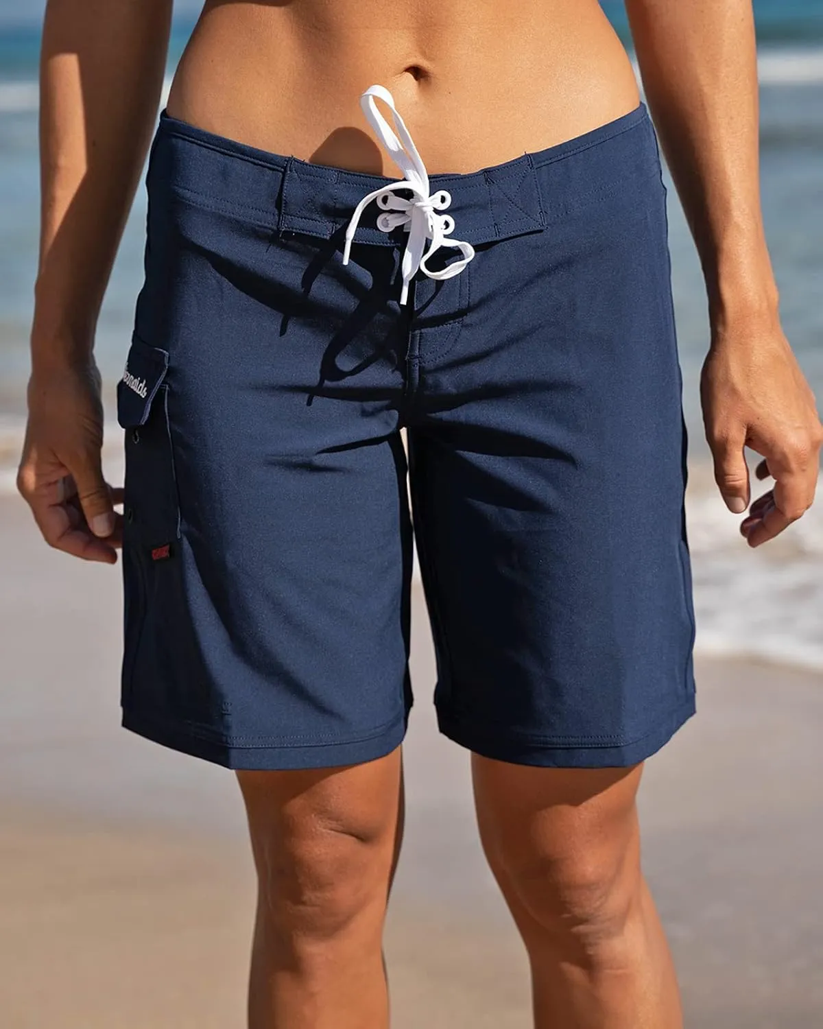 Maui Rippers Womens 9" 4-Way Stretch Swim Shorts Boardshorts