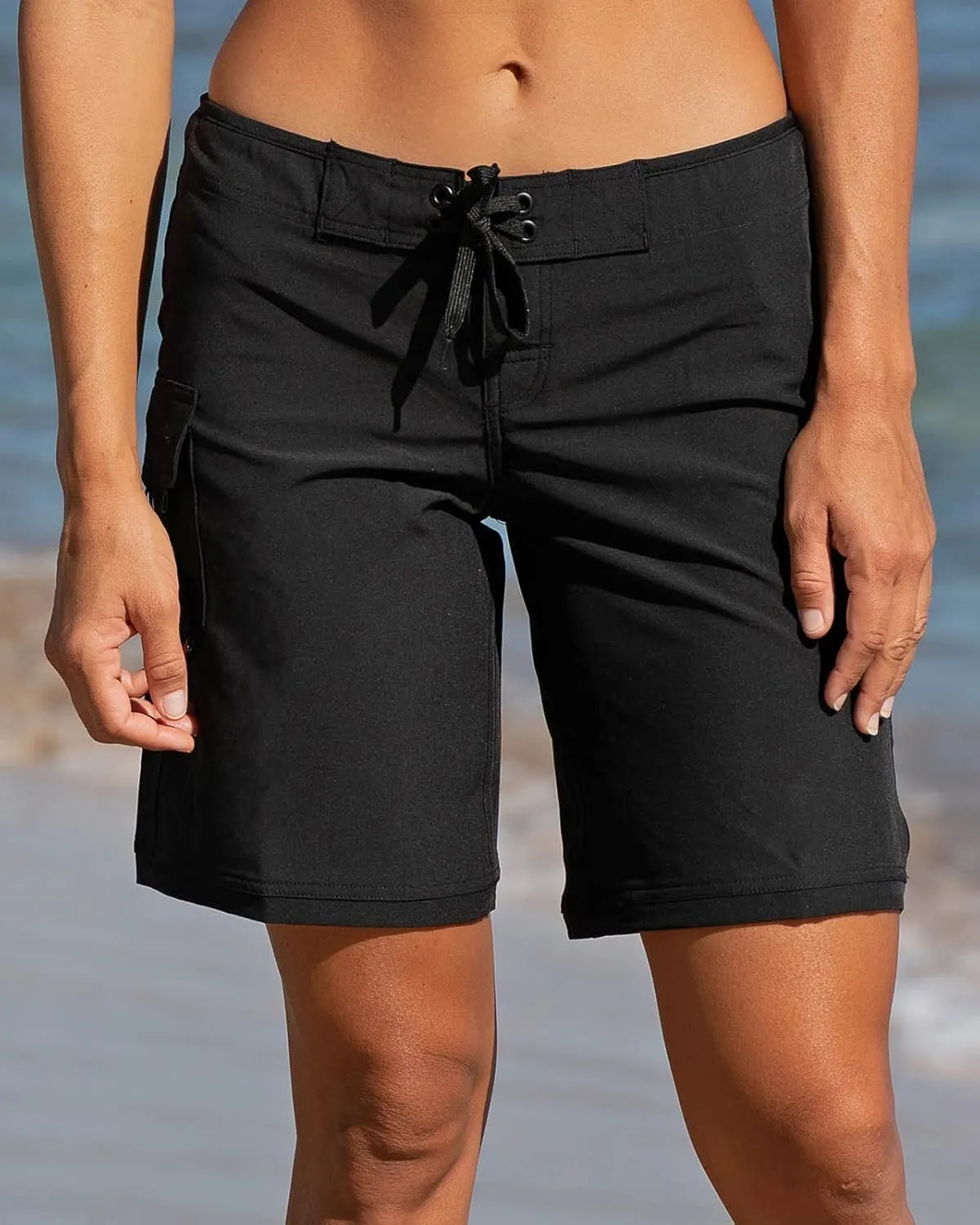 Maui Rippers Womens 9" 4-Way Stretch Swim Shorts Boardshorts