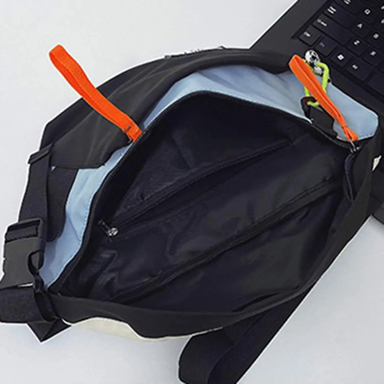 Men And Women Fashion Trend Capacity Messenger Bag Simple Casual Camping Bag Shoulder Bags Bag (Light Blue, One Size)
