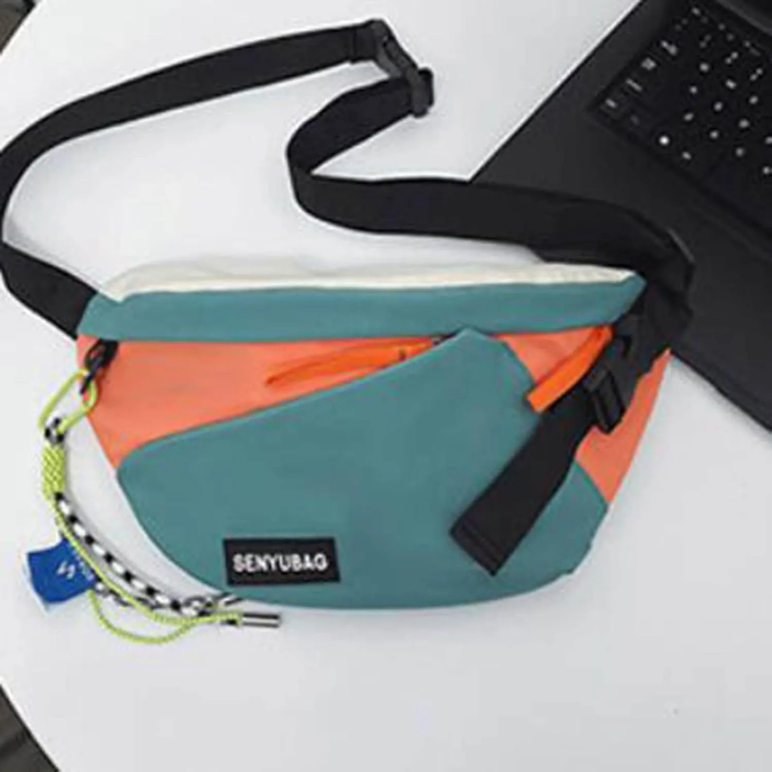 Men And Women Fashion Trend Capacity Messenger Bag Simple Casual Camping Bag Shoulder Bags Bag (Light Blue, One Size)