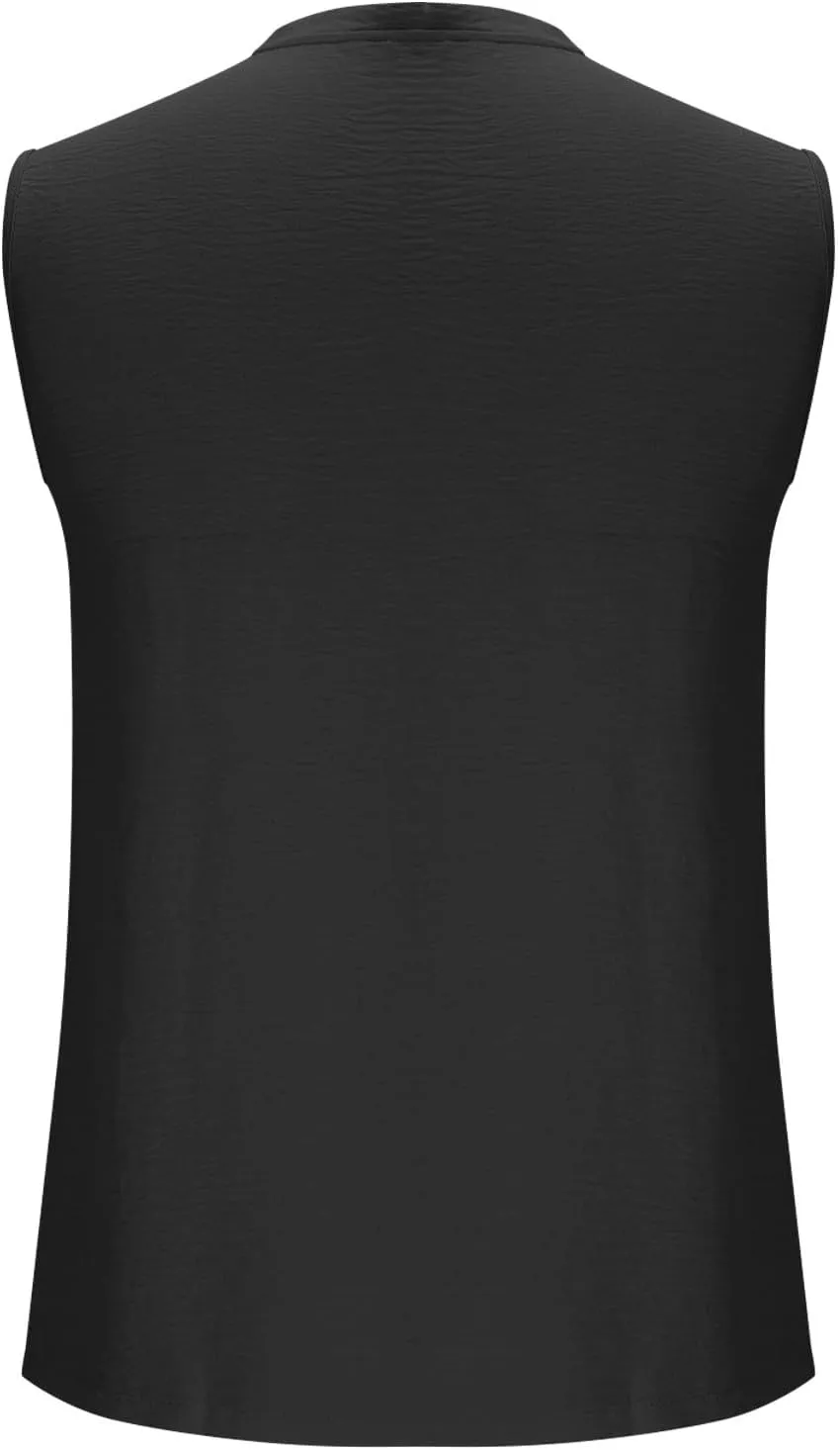 Men Casual Tanks V Neck Button Sleeveless Henley Shirts Basic Solid Color Tank Tops Summer Beach Vacation Muscle Vests