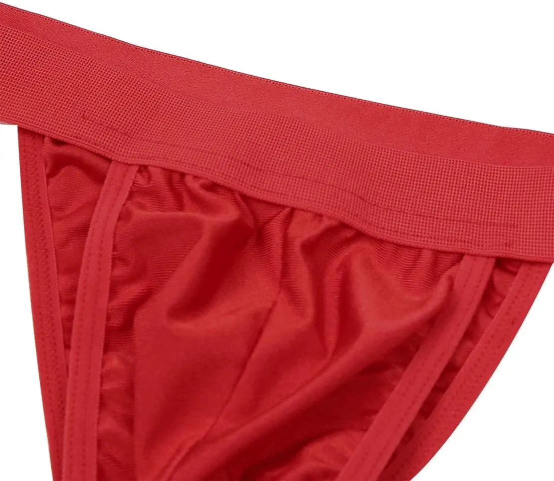 Men's Bulge Pouch G-String Thongs Sissy Underwear Briefs Boxer Trunks with Garters