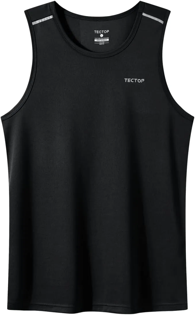 Men's Sports Tank Top Sleeveless Quick Dry Athletic Gym Shirts for Beach Running Workout