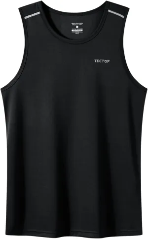 Men's Sports Tank Top Sleeveless Quick Dry Athletic Gym Shirts for Beach Running Workout