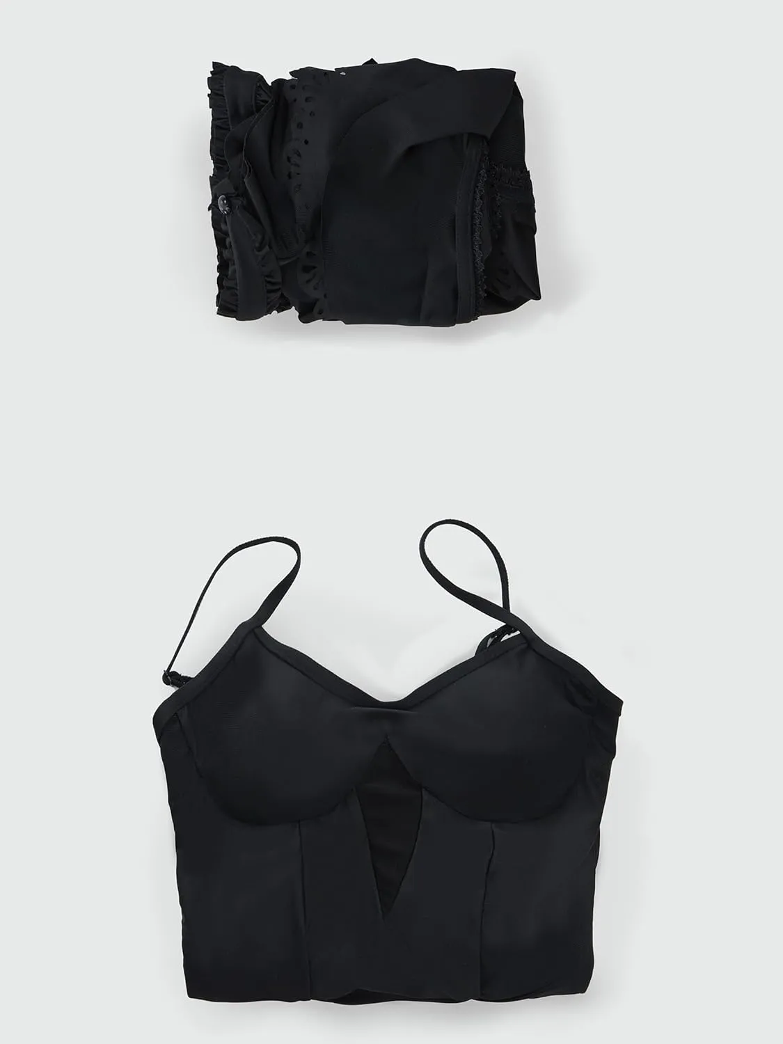 MEOWCOS Goth Swimsuit Star Vintage Victorian Bathing Suit Dark Style Retro Gothic Swimsuit