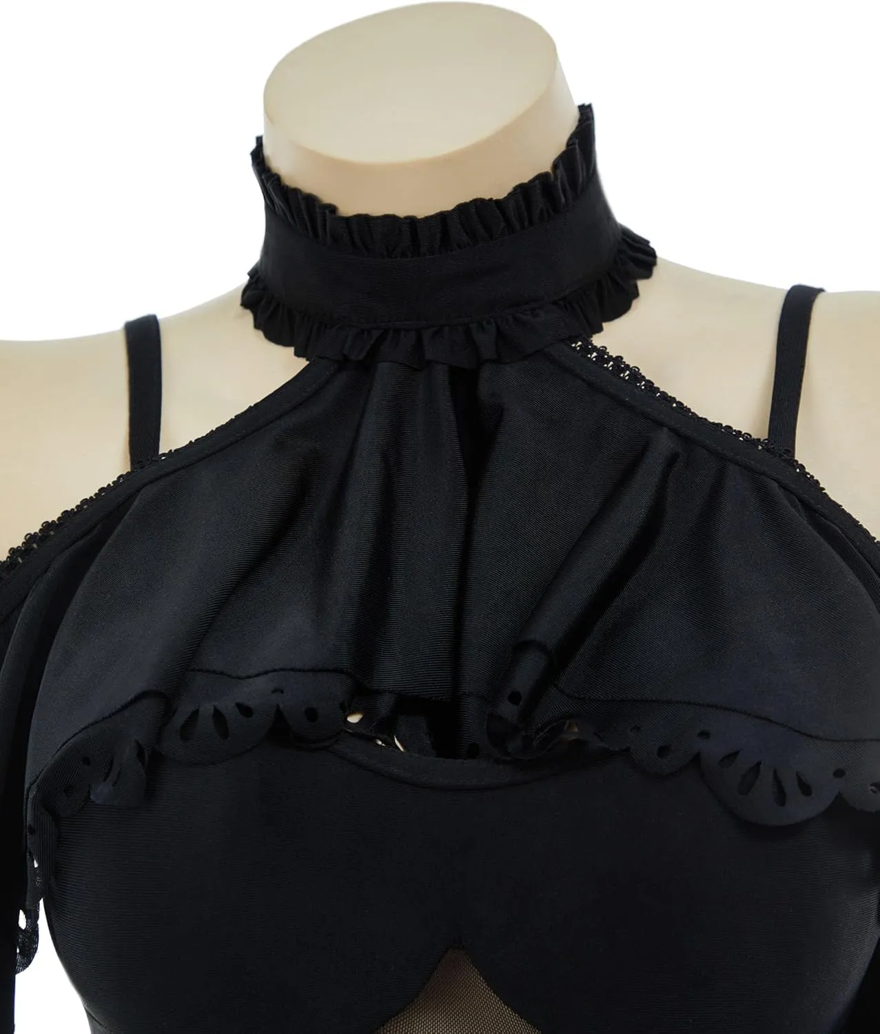 MEOWCOS Goth Swimsuit Star Vintage Victorian Bathing Suit Dark Style Retro Gothic Swimsuit