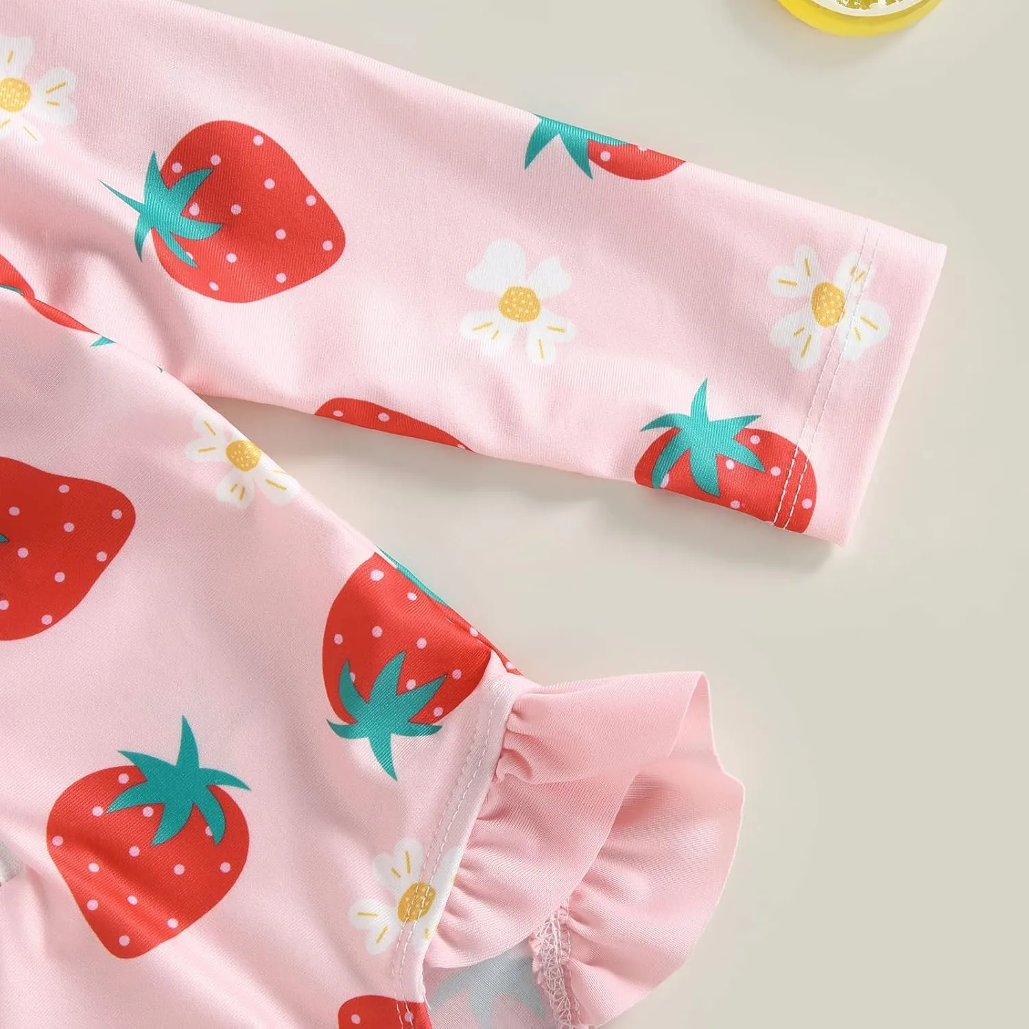 MERSARIPHY Baby Girl One-Piece Swimsuit Rash Guard Toddler Infant Zipper Long Sleeve Swimwear Hat Bathing Suit Swimwear