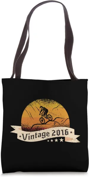 MTB-Bicycles Vintage 2016 Birthday cycling Mountain-Bike Tote Bag