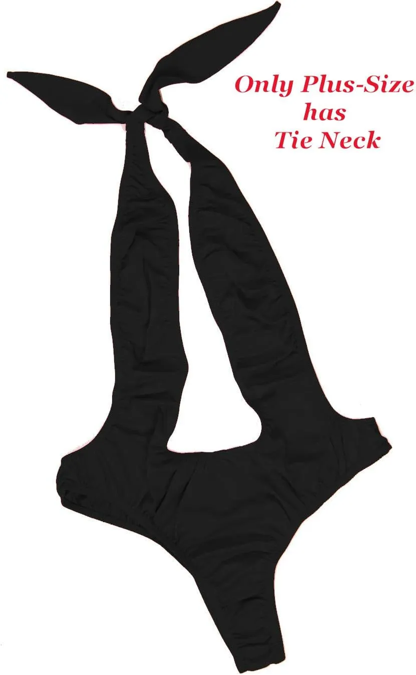 Nyteez Women's Swimsuit Skimpy One Piece Monokini Bathing Suit Suspender Bikini
