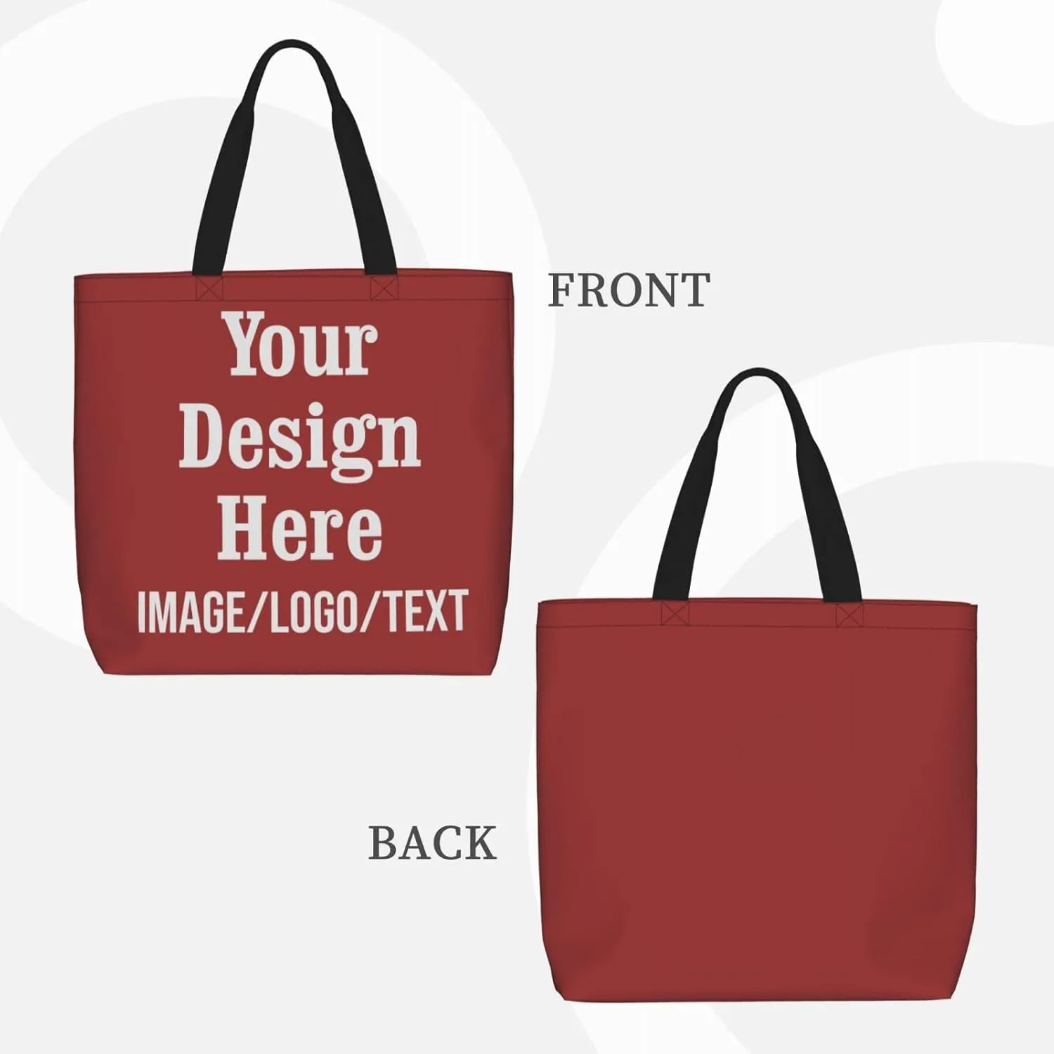 Personalized Tote Bag Custom Tote Bags with Logo Design Your Own Image Custom Bag