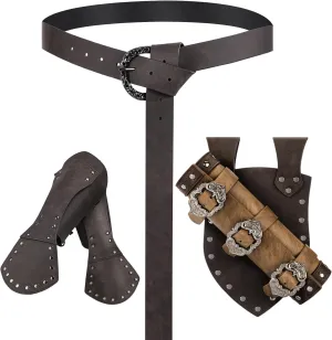 Renaissance Accessories, Medieval Sword Frog, Medieval Belt, Leather Bracers for Viking, Knight, Halloween Cosplay