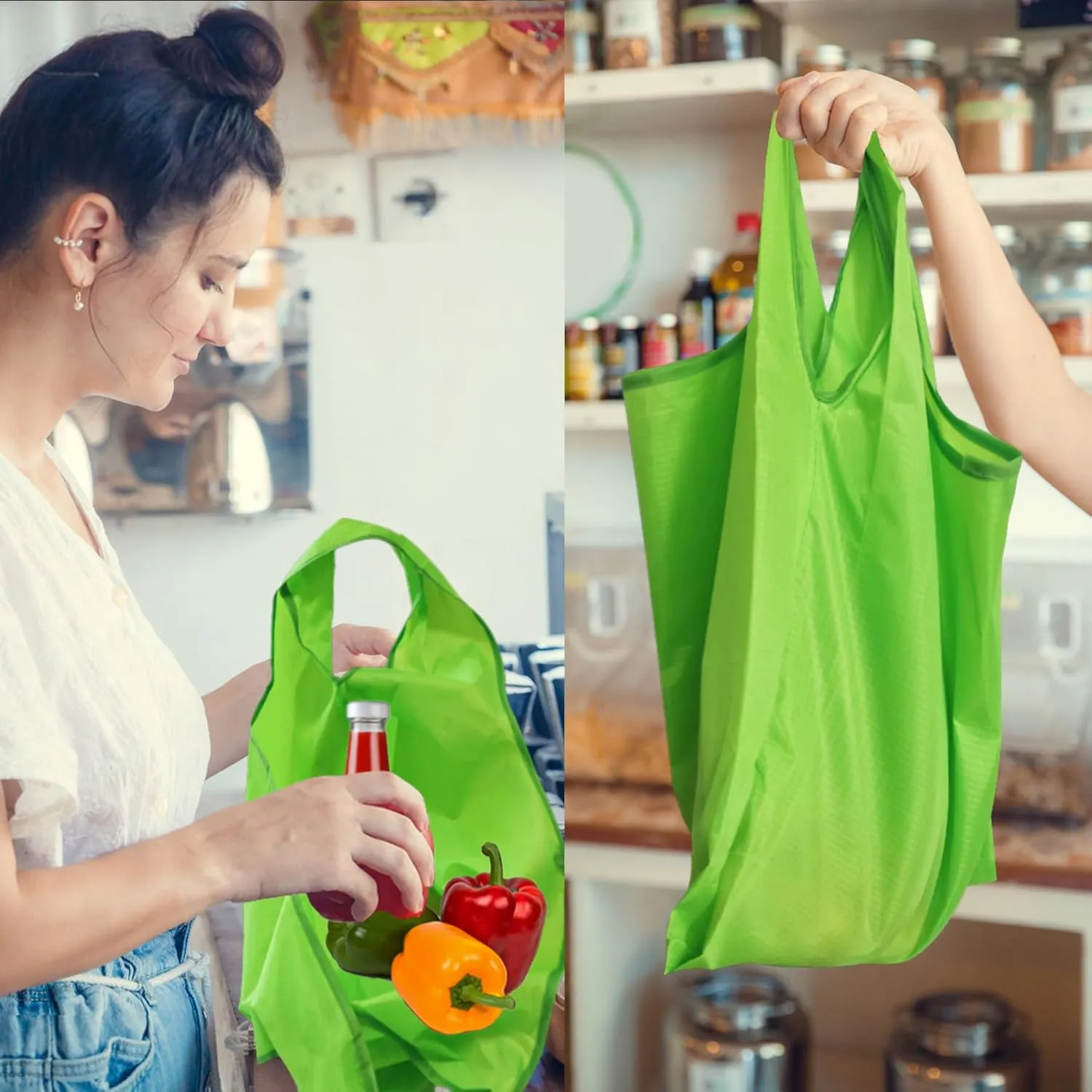 Shopping Bags Reusable Grocery Tote Bags