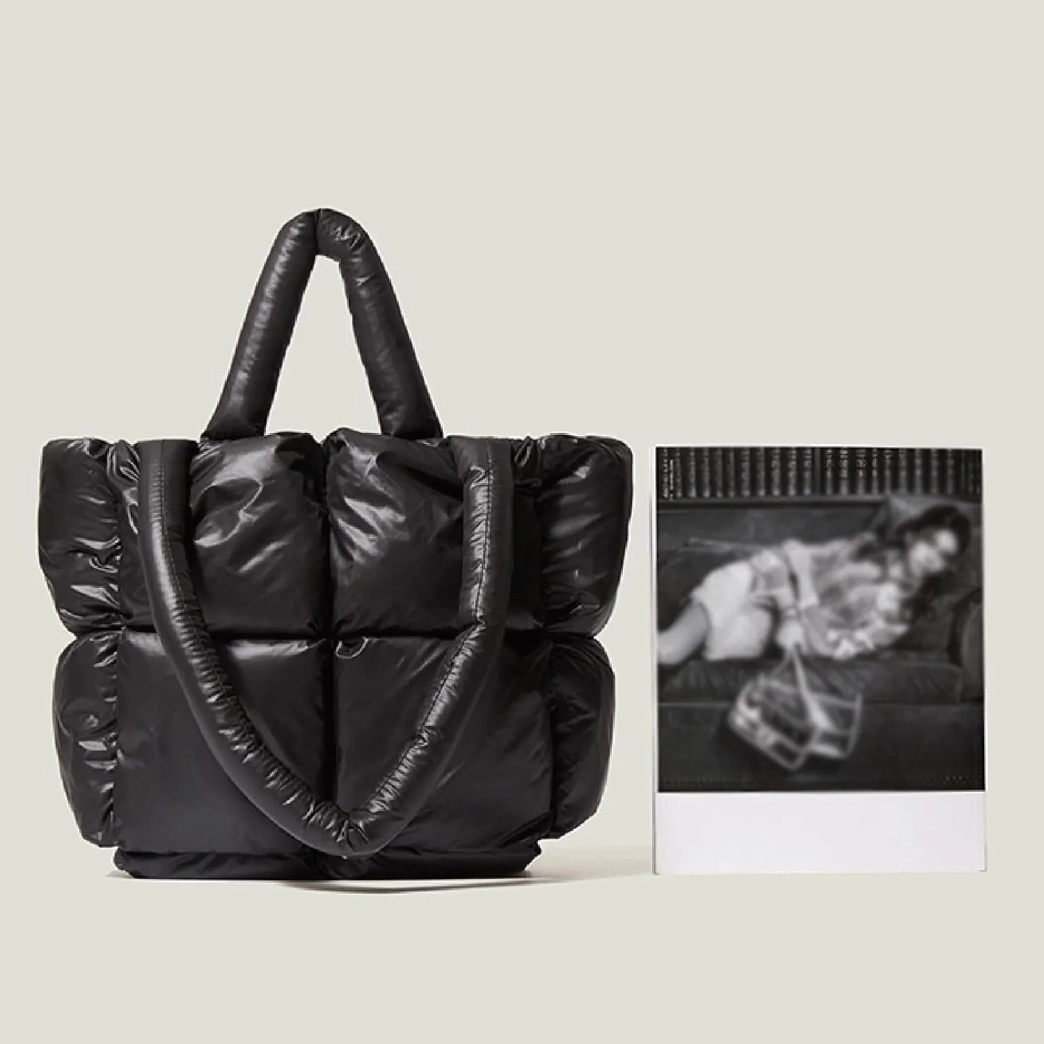 Sling Bag For Women Light Large Quilted Shoulder Bag Carryall Puffer Hobo Bag For Her Friends Travel College D