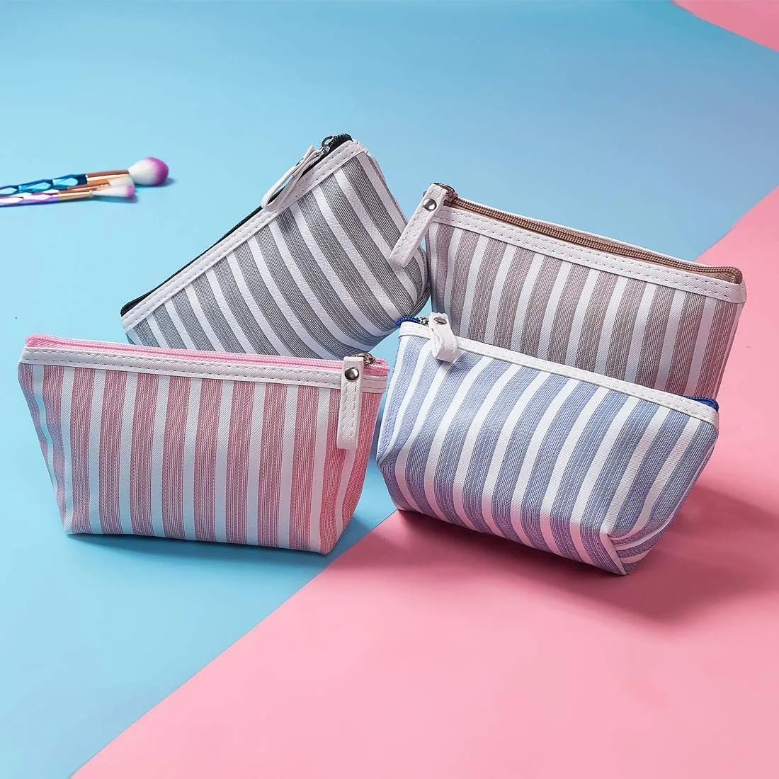 Small Cosmetic Bags for Women,Makeup Bag for Purse Travel Toiletry Bag Accessories Organizer Zipper Pouch (blue)