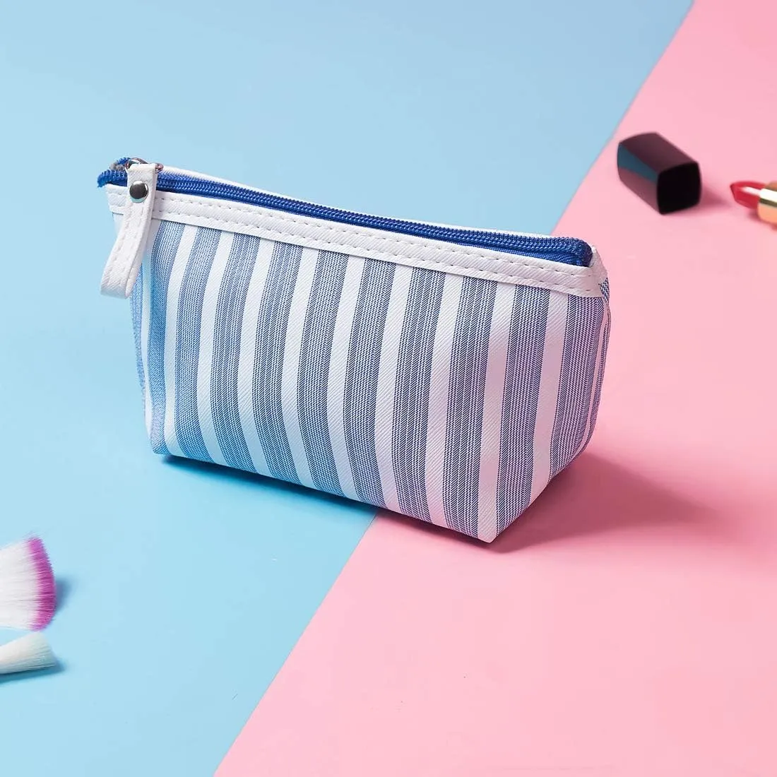 Small Cosmetic Bags for Women,Makeup Bag for Purse Travel Toiletry Bag Accessories Organizer Zipper Pouch (blue)