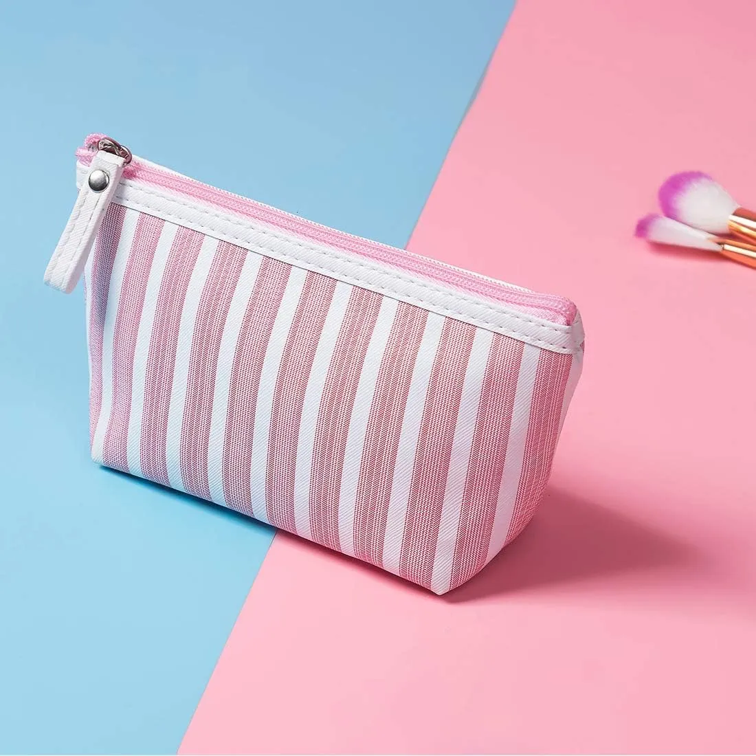 Small Cosmetic Bags for Women,Makeup Bag for Purse Travel Toiletry Bag Accessories Organizer Zipper Pouch (pink)