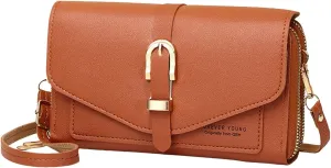 Small Shoulder Bag Fashion Classic Women's Mobile Phone Bag Button Hood One Shoulder Double Layer Wallet