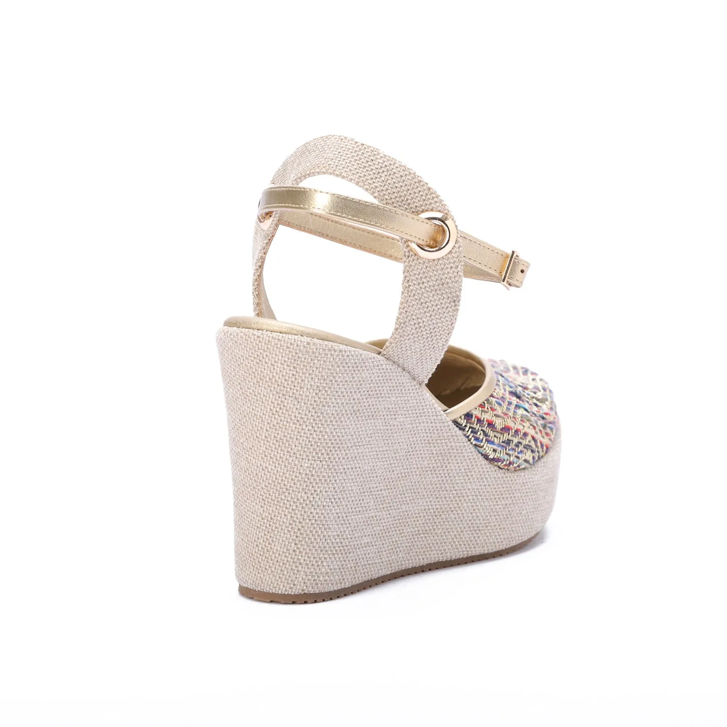 Smooth Ankle Straps Heels - Gold