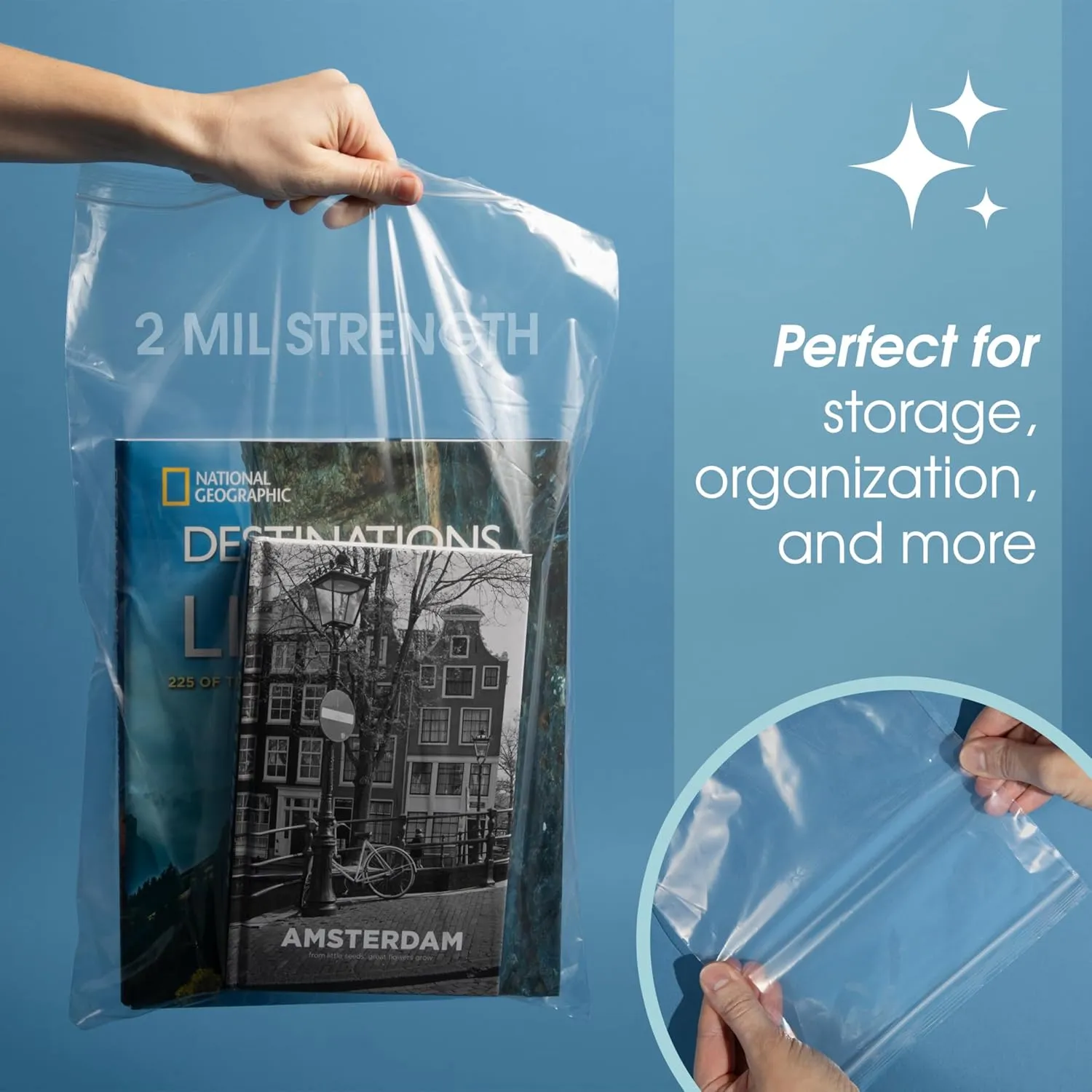 Spartan Industrial - 2 X 8 (1000 Count) 2 Mil Clear Reclosable Zip Plastic Poly Bags with Resealable Lock Seal Zipper