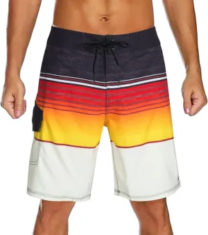 SURF CUZ Men's Board Short Beach Short 4-Way Stretch Swim Short