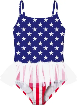 swimsobo Girls One Piece Swimsuit Colorful Mermaid Bathing Suit Cute Swimwear for 2-10 Years