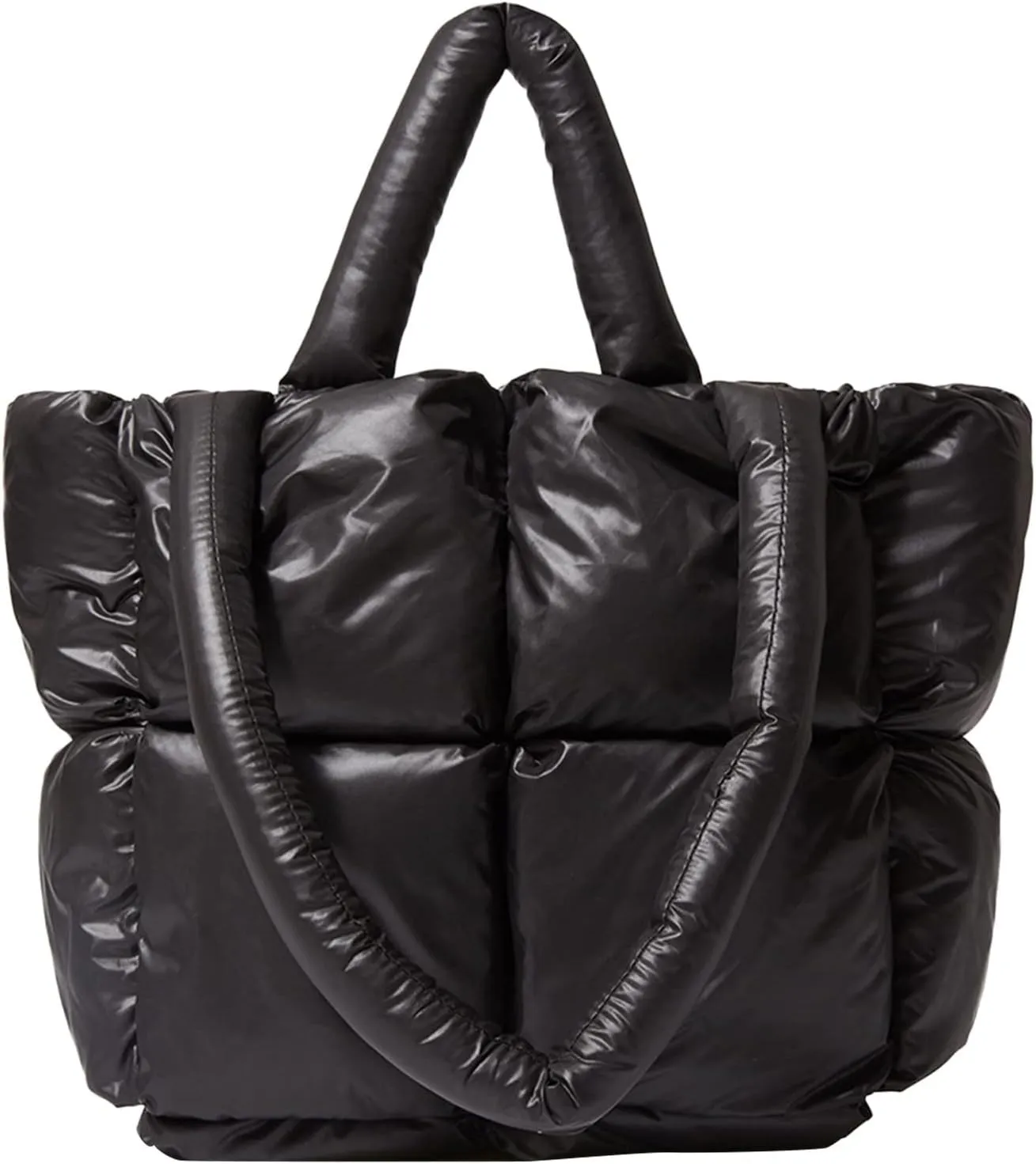 The Tote Bag Women's Light Large Quilted Shoulder Bag Carryall Puffer Hobo Bag For Her Friends Travel College D
