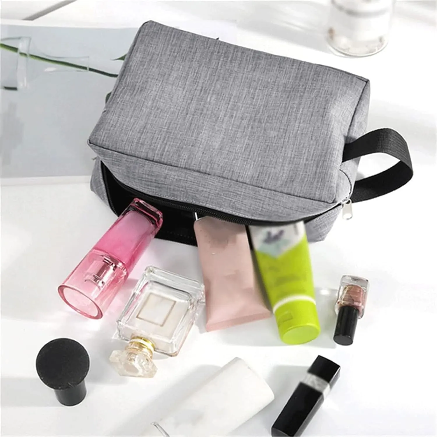 Toiletry Bag for Women, Cosmetic Makeup Bag Organizer, Travel Bag for Toiletries, Shaving Bag for Accessories (D)