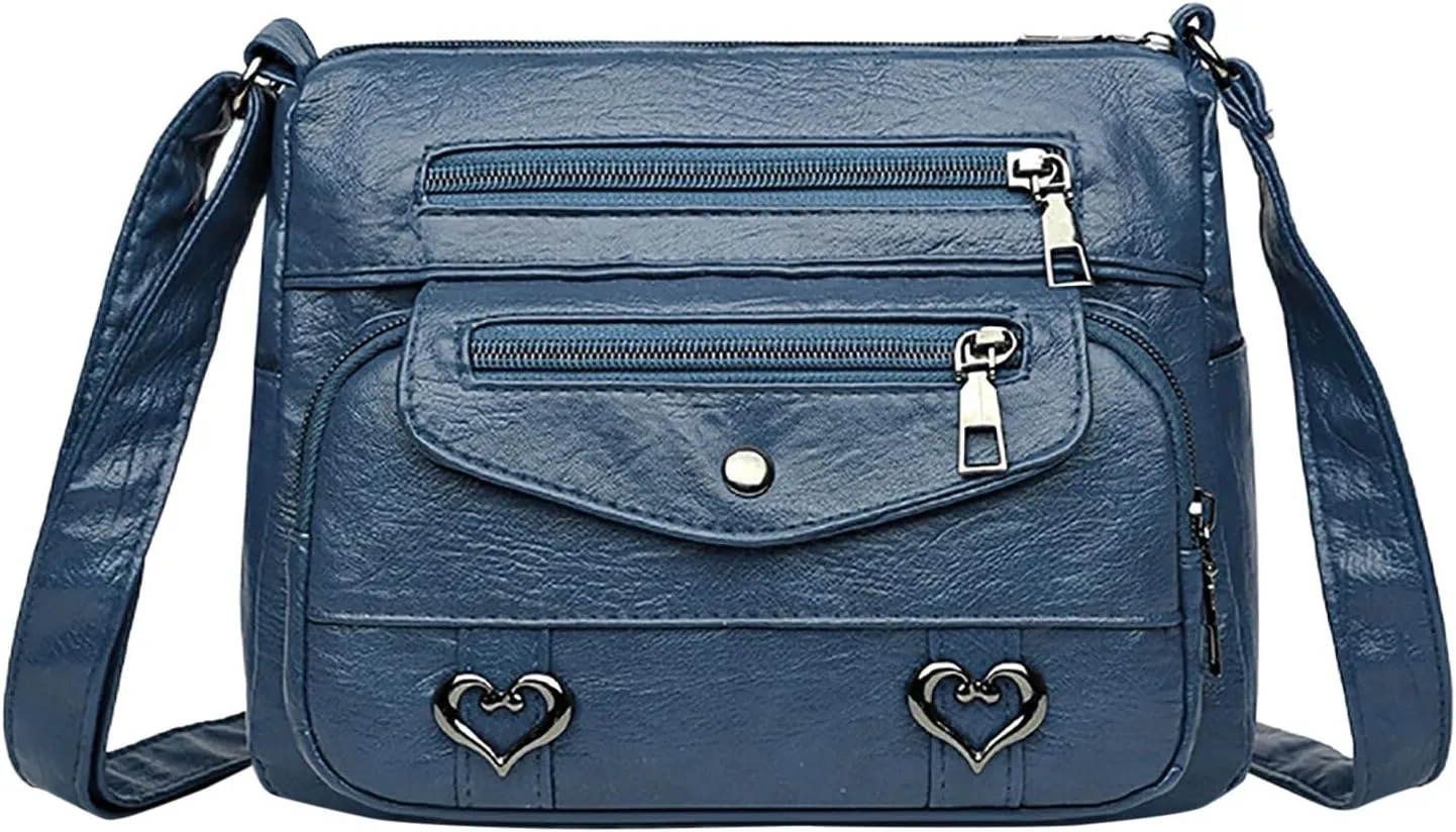 Top Zip Shoulder Bag Women's Leather Lock Design Bucket Bag Vegetable Basket, Fashion Lightweight Versatile Shoulder Handbag