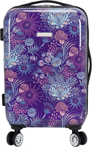 Travelers Club Bella Caronia Deluxe, 3, 7 Piece Luggage & Travel Accessories Set, Jardin, 20" Carry-On