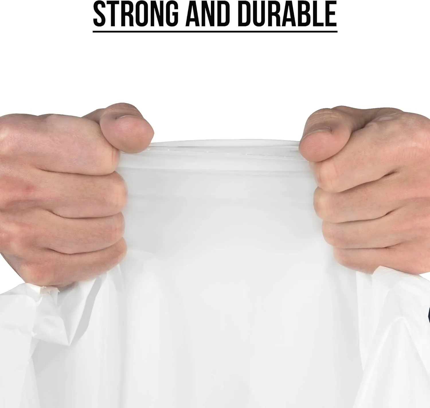 Ultrasac 13 Gallon 1.2 MIL White Drawstring Trash Bags - 24.25" x 31.5" - Pack of 120 - Fits simplehuman P