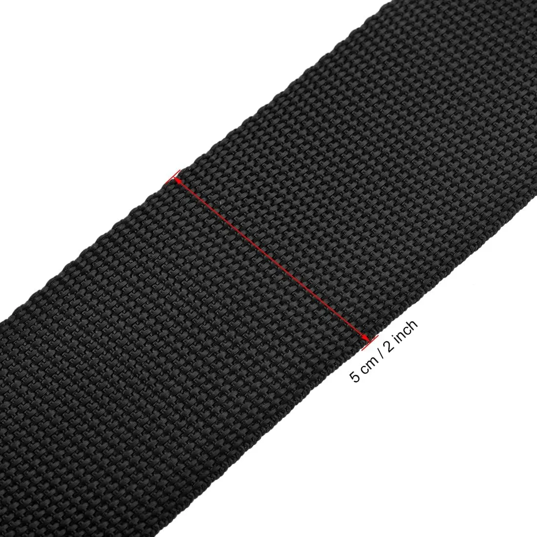 uxcell Luggage Straps Suitcase Belts with Buckle Label, 2Mx5cm Adjustable PP Travel Bag Packing Accessories, Black 4Pcs